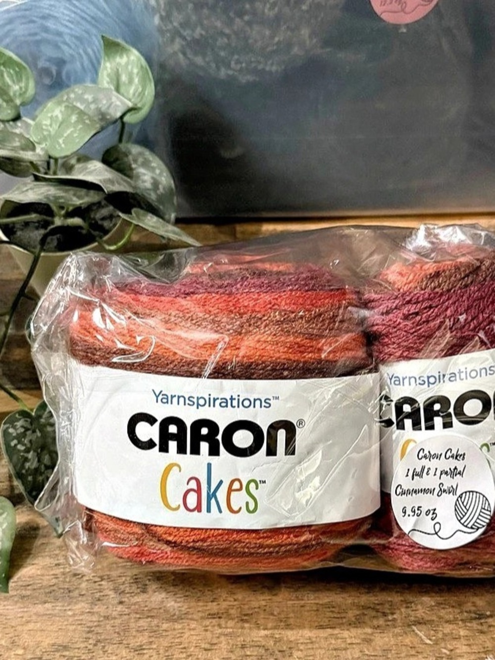 Discontinued Caron Cakes Color Cinnamon Swirl Self Striping Yarn Lot